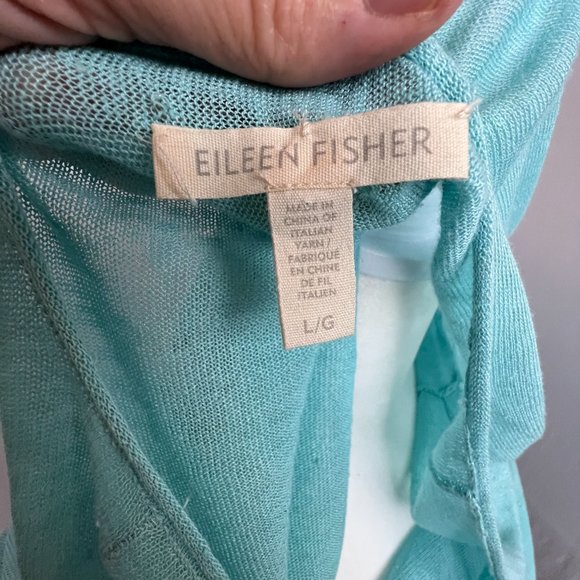 Eileen Fisher Organic Linen Blend Oversized Lightweight Tunic Size L - Picture 7 of 10